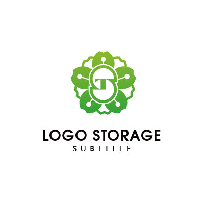 SとTをモチーフにしたシンボリックロゴ|ロゴ販売ならロゴストレージ