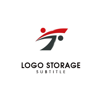 Tと人のシルエットを融合したロゴデザイン|ロゴ販売ならロゴストレージ