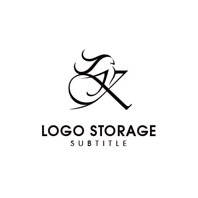 エレガントな筆記体Kのロゴデザイン|ロゴ販売ならロゴストレージ