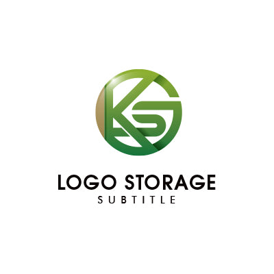 KとSを融合した円形ロゴデザイン|ロゴ販売ならロゴストレージ