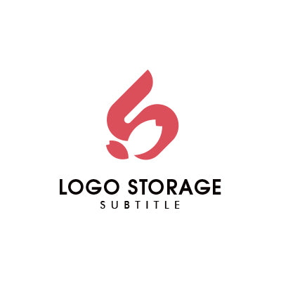 Sと桜をモチーフにしたやさしいロゴデザイン|ロゴ販売ならロゴストレージ