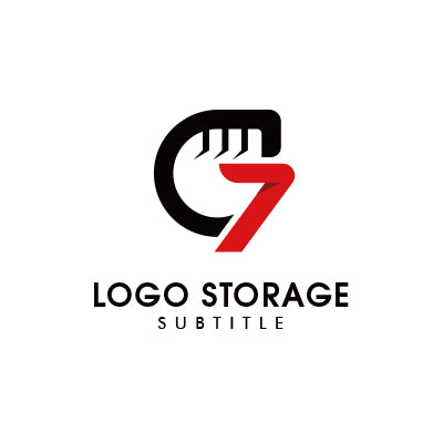 Gと7を融合した力強く印象的なロゴデザイン|ロゴ販売ならロゴストレージ