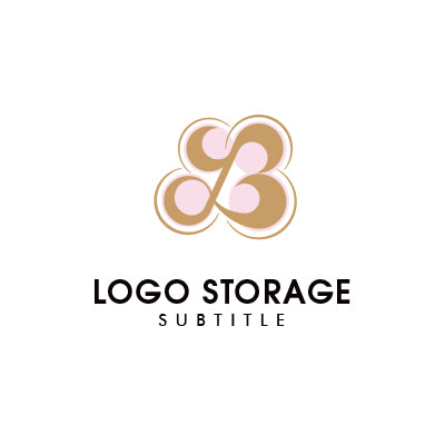 Pとクローバーモチーフを融合したやさしいロゴデザイン|ロゴ販売ならロゴストレージ