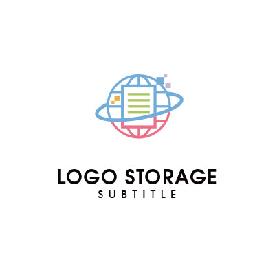 グローバルとデジタルを融合した情報発信ロゴデザイン|ロゴ販売ならロゴストレージ