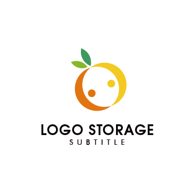陰陽と果実モチーフを融合した調和のロゴデザイン|ロゴ販売ならロゴストレージ