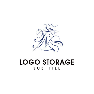 TとNを優美に描いた女性らしいロゴ|ロゴ販売ならロゴストレージ