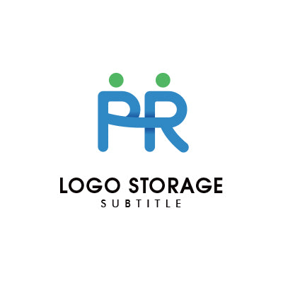 信頼とつながりを象徴するPRロゴ|ロゴ販売ならロゴストレージ