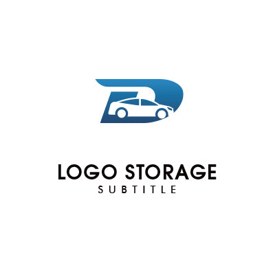 Dロゴ|車モチーフ×スピード感|ロゴ販売ならロゴストレージ