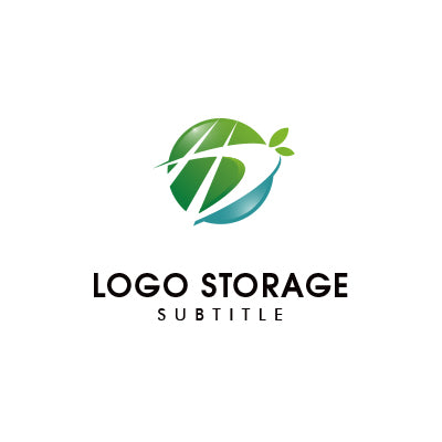 Dロゴ|グリーンエコ・成長イメージ|ロゴ販売ならロゴストレージ