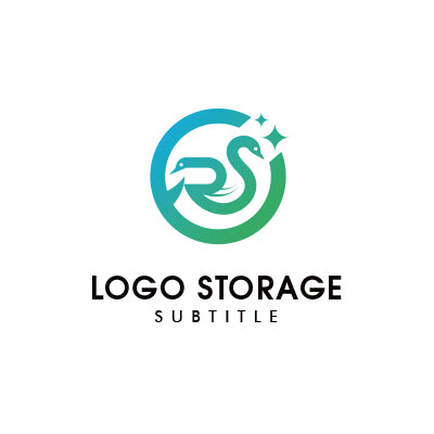 RSロゴ|白鳥モチーフ × サークルデザイン|ロゴ販売ならロゴストレージ