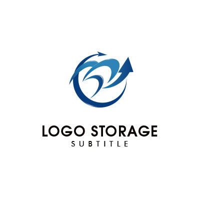 Sロゴ|成長と循環を象徴するアローサークルデザイン|ロゴ販売ならロゴストレージ