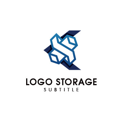 Sロゴ|シャープで立体的な幾何学スタイルロゴ|ロゴ販売ならロゴストレージ