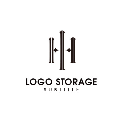 Hモノグラムロゴ|格式と威厳を備えたクラシカルデザイン|ロゴ販売ならロゴストレージ