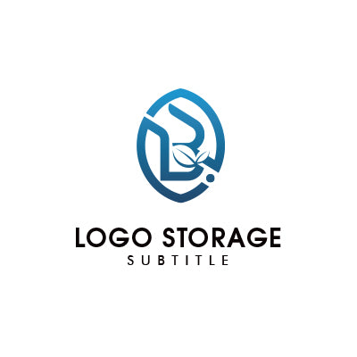 信頼と自然の調和を表現した「B」ロゴ|ロゴ販売ならロゴストレージ