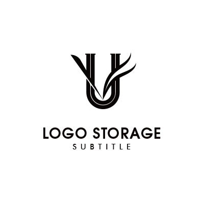 成長としなやかさを象徴する「U」ロゴ|ロゴ販売ならロゴストレージ