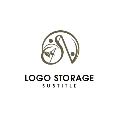 生命感と調和を込めた「S・A」ロゴ|ロゴ販売ならロゴストレージ