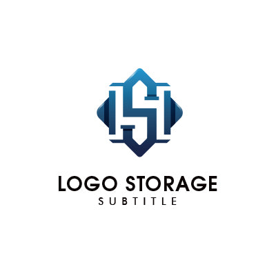 構造美と信頼感を備えた「H・S」ロゴ|ロゴ販売ならロゴストレージ
