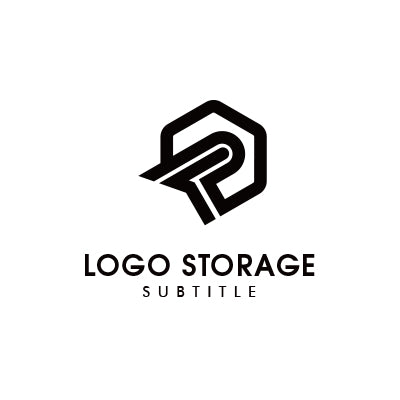 未来への広がりを象徴する「P」ロゴデザイン|ロゴ販売ならロゴストレージ