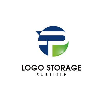 未来への広がりを象徴する「P」ロゴデザイン|ロゴ販売ならロゴストレージ