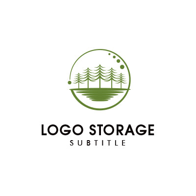 森林の静けさと生命力を表現したロゴデザイン|ロゴ販売ならロゴストレージ