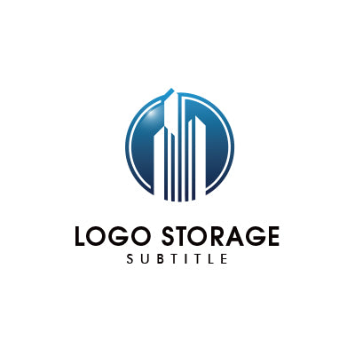 未来的な都市シルエットを象徴するロゴデザイン|ロゴ販売 ロゴストレージ