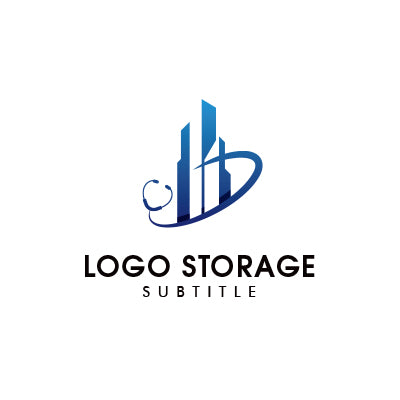 医療と未来を象徴するスタイリッシュなロゴデザイン|ロゴ販売 ロゴストレージ