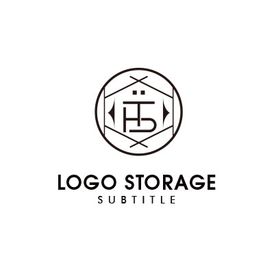 和モダンと洗練を融合したHSロゴ|ロゴ販売 ロゴストレージ