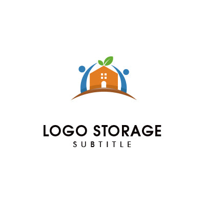 人と暮らしに寄り添うあたたかな家ロゴ|ロゴ販売 ロゴストレージ