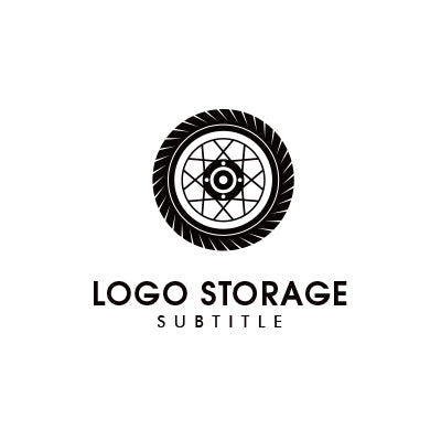 スピードと機能美を象徴するタイヤロゴ|ロゴ販売 ロゴストレージ