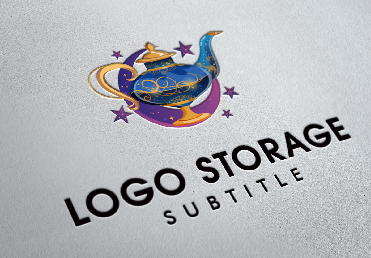 願いを灯す魔法のランプロゴ|ロゴ販売 ロゴストレージ