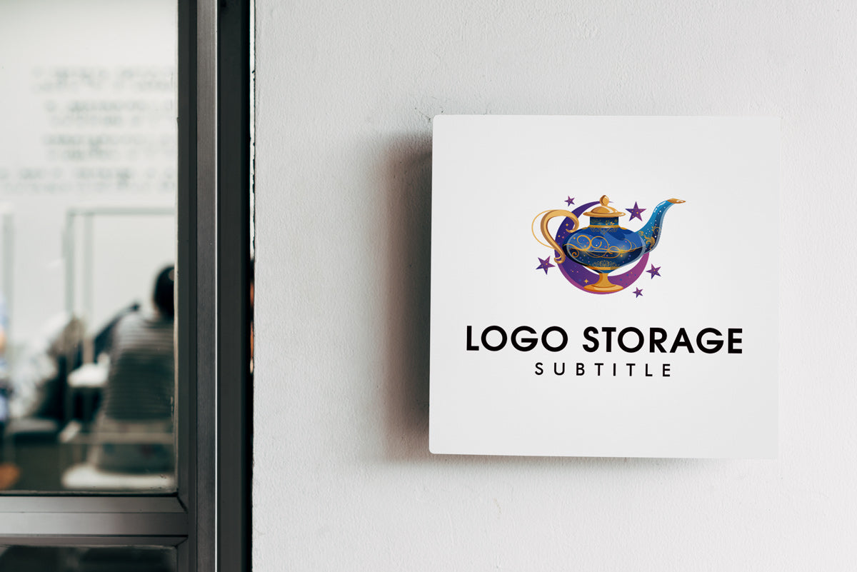 願いを灯す魔法のランプロゴ|ロゴ販売 ロゴストレージ