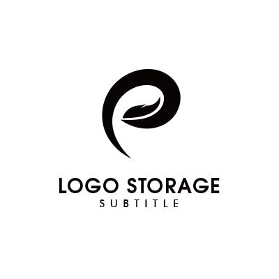 優しさと洗練を纏う「P」ロゴ|ロゴ販売 ロゴストレージ