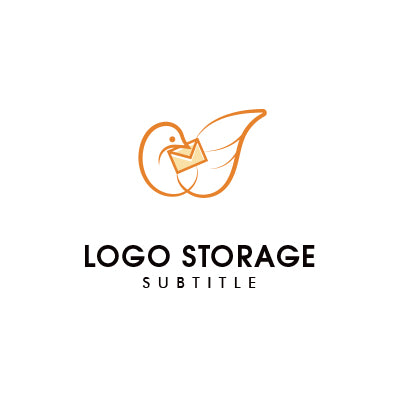 想いを運ぶ小鳥のロゴデザイン|ロゴ販売 ロゴストレージ