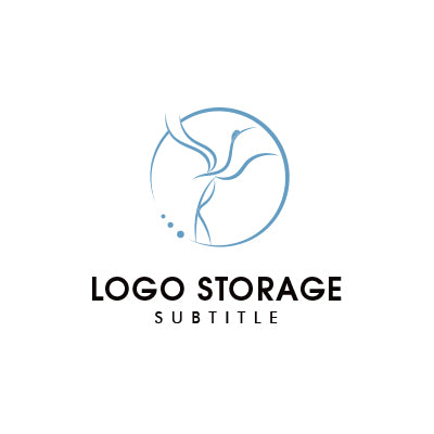 しなやかに舞う鶴のロゴ|ロゴ販売 ロゴストレージ