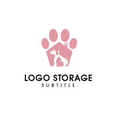やさしさを包む肉球ロゴ|ロゴ販売 ロゴストレージ