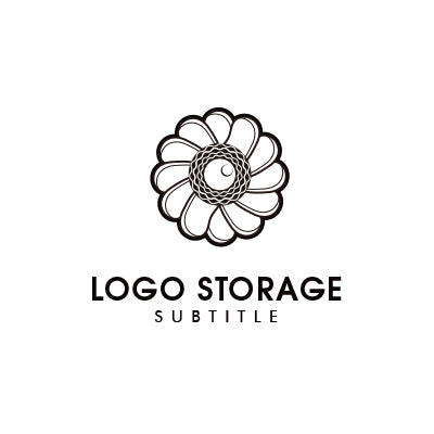 優雅で調和の取れた花をモチーフにしたロゴ|ロゴ販売 ロゴストレージ
