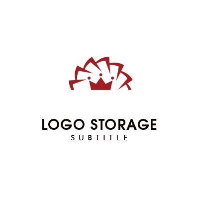 王冠を象った力強さと高級感のロゴ|ロゴ販売 ロゴストレージ