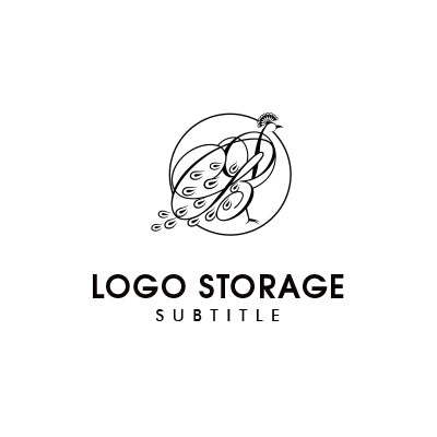優雅さと芸術性を宿すピーコックロゴ|ロゴ販売 ロゴストレージ