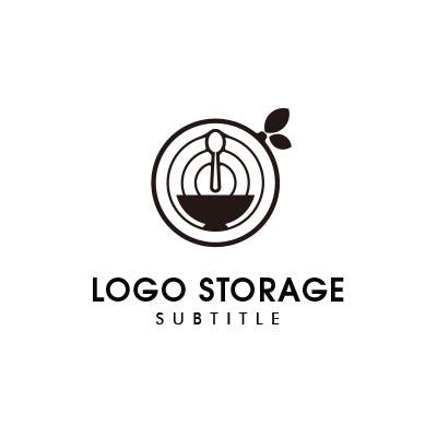 自然の恵みと調和を表現する、和の調合ロゴ|ロゴ販売 ロゴストレージ