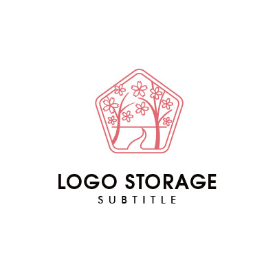 日本の美意識を繊細に表現した、桜のシンボルロゴ|ロゴ販売 ロゴストレージ