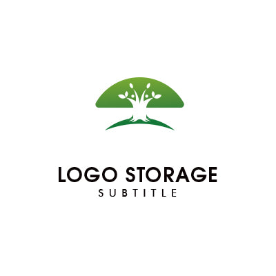 大地に根ざし未来へ伸びる、成長の象徴ロゴ|ロゴ販売 ロゴストレージ