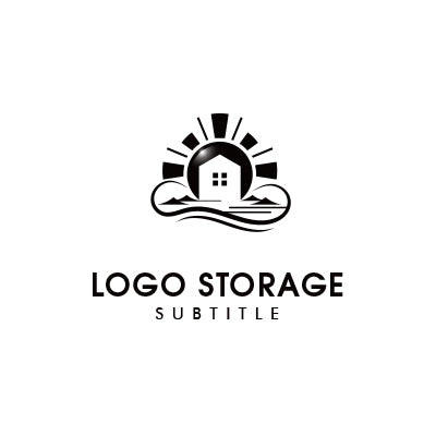希望と安心を描く、暮らしの風景ロゴ|ロゴ販売 ロゴストレージ