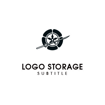 武士道と美学を象徴する、和のスピリットロゴ|ロゴ販売 ロゴストレージ