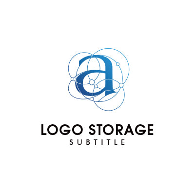 つながりと知性を紡ぐ、ネットワークロゴ|ロゴ販売 ロゴストレージ