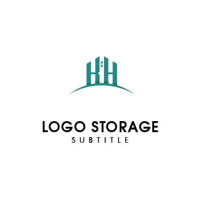 都市と人をつなぐ、建築的イニシャルロゴ|ロゴ販売 ロゴストレージ