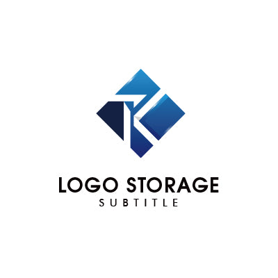 K×正方形信頼ロゴ 誠実さと安定感を伝える幾何構成ロゴ|ロゴ販売 ロゴストレージ