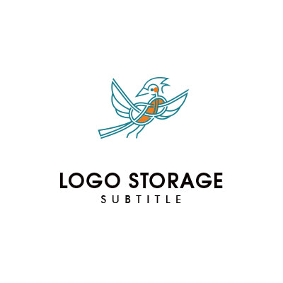 鳥×結び紋様ロゴ 伝統と自由をつなぐ、和風アートロゴ|ロゴ販売 ロゴストレージ