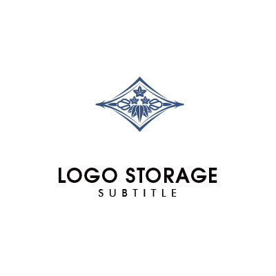 優雅な自然を描く、伝統装飾ロゴ|ロゴ販売 ロゴストレージ