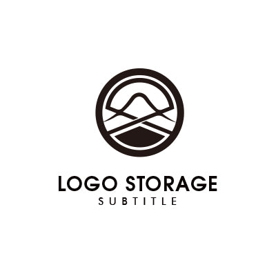 自然と幾何が融合する和モダンロゴ|ロゴ販売 ロゴストレージ