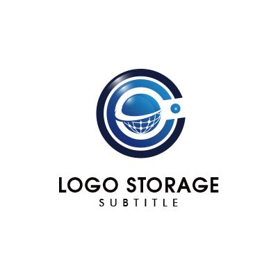 世界をつなぐ、グローバル通信ロゴ|ロゴ販売 ロゴストレージ